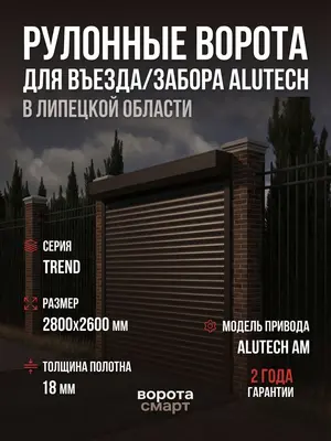 Рулонные ворота 2800×2600 для въезда - купить в Липецке